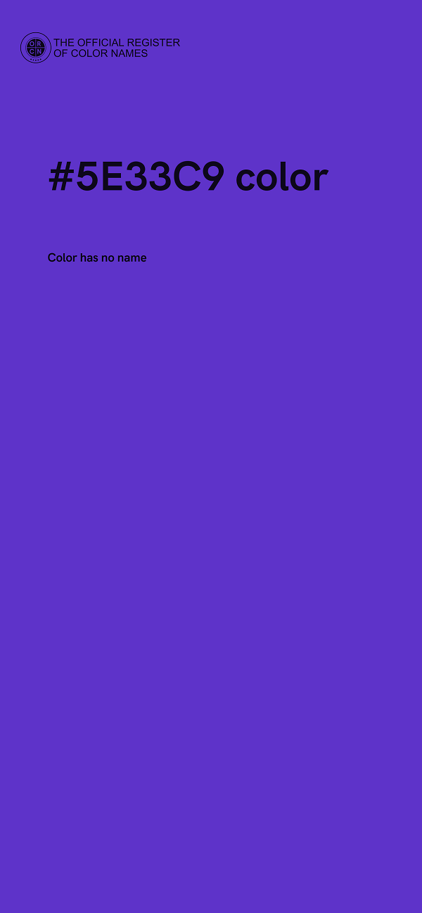 #5E33C9 color image