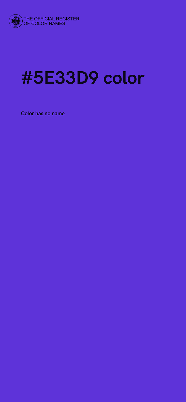 #5E33D9 color image