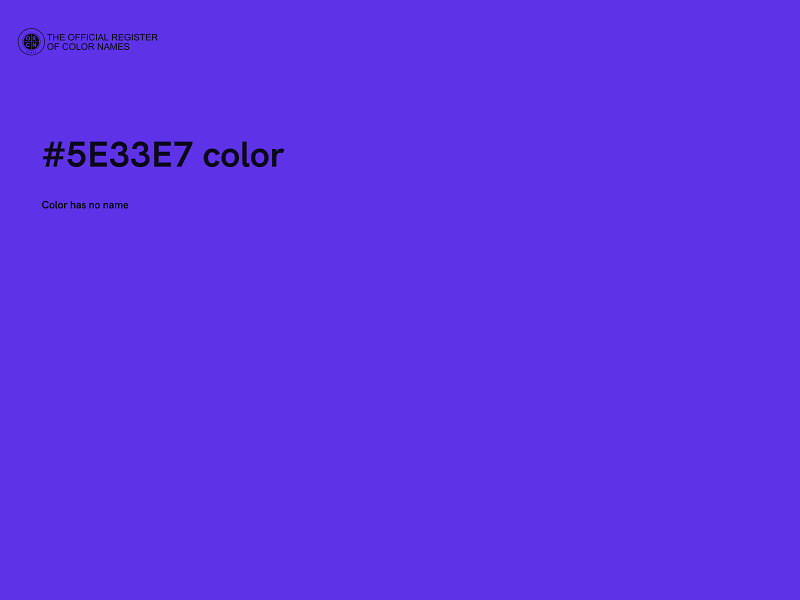 #5E33E7 color image