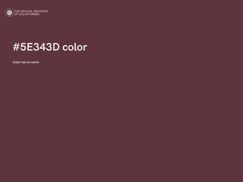 #5E343D color image