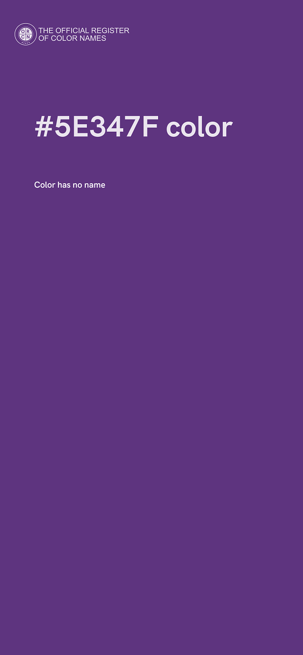 #5E347F color image