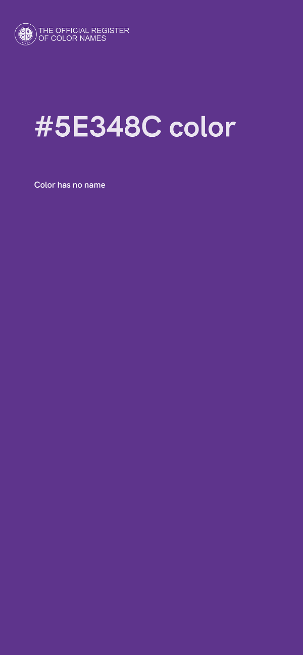 #5E348C color image