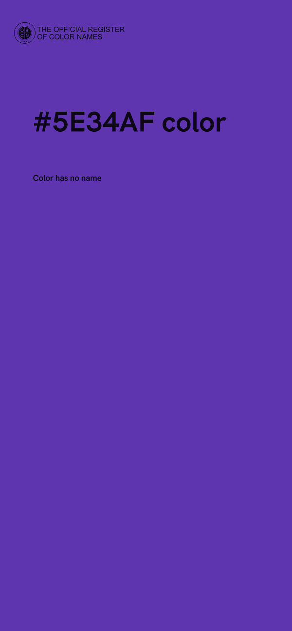 #5E34AF color image