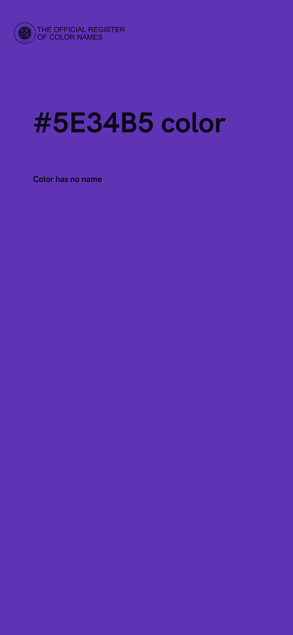 #5E34B5 color image