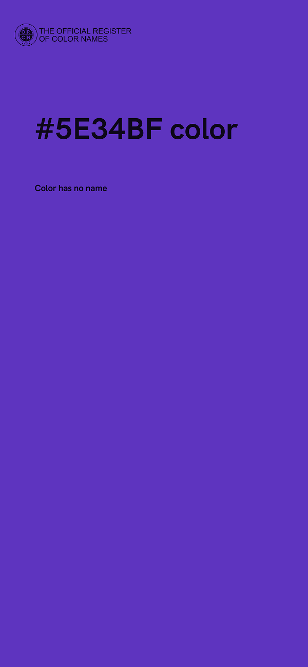 #5E34BF color image