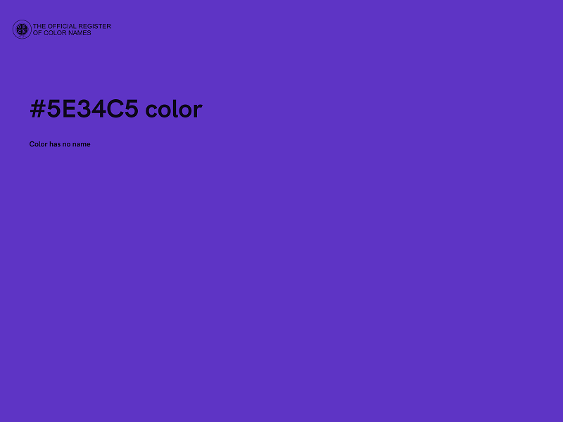 #5E34C5 color image