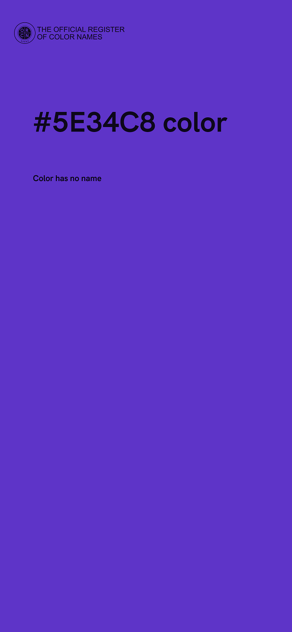 #5E34C8 color image
