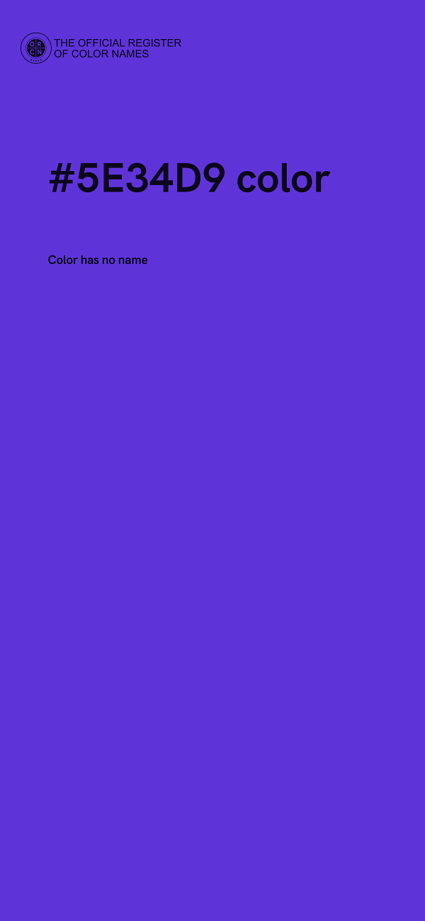 #5E34D9 color image