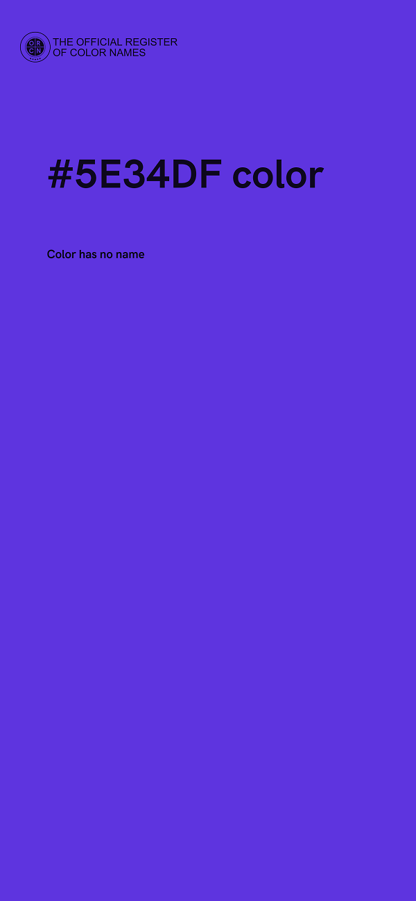 #5E34DF color image