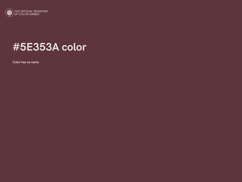 #5E353A color image