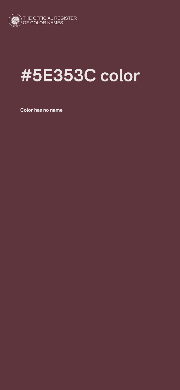 #5E353C color image