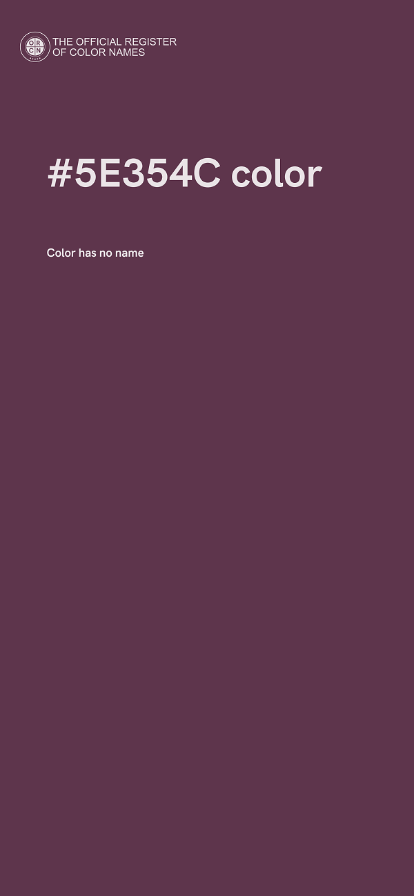 #5E354C color image