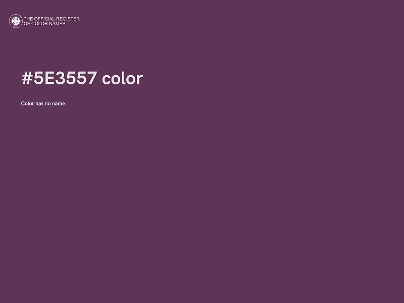 #5E3557 color image