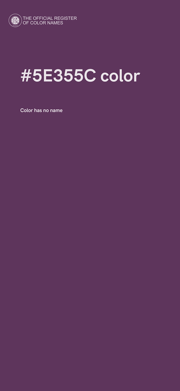 #5E355C color image