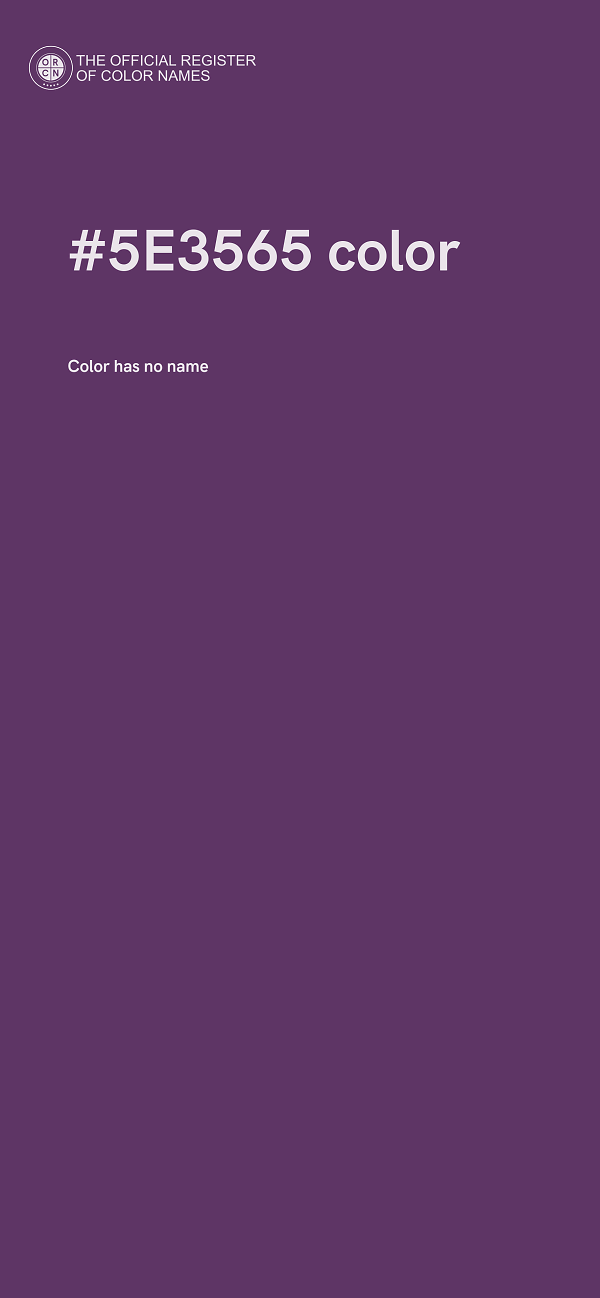 #5E3565 color image