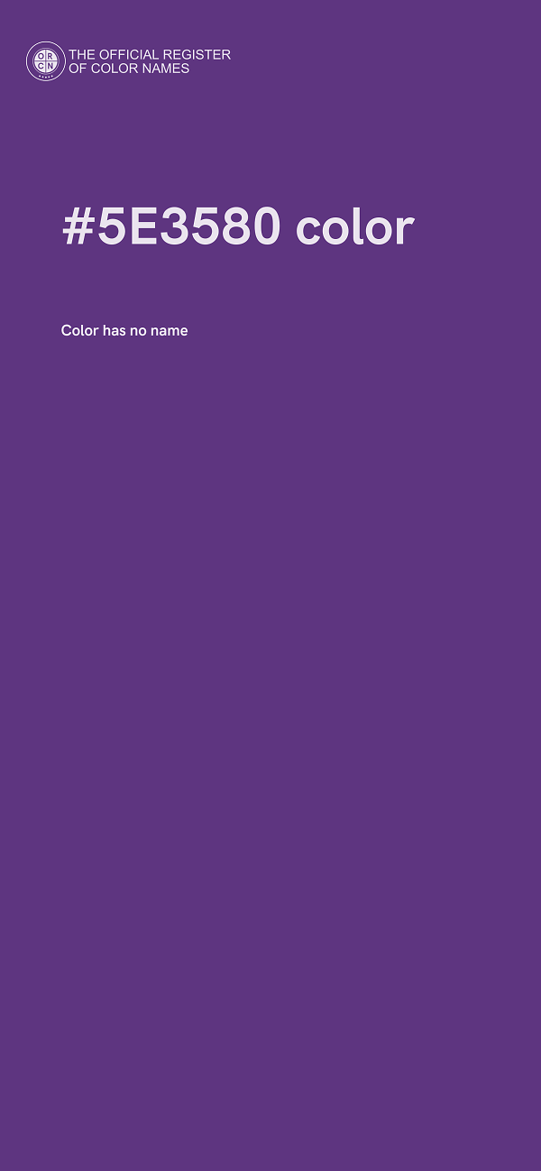 #5E3580 color image