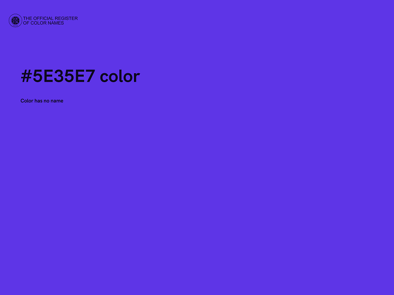 #5E35E7 color image