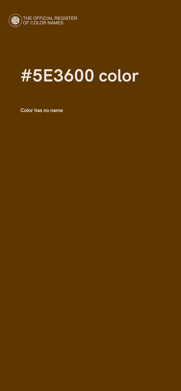 #5E3600 color image