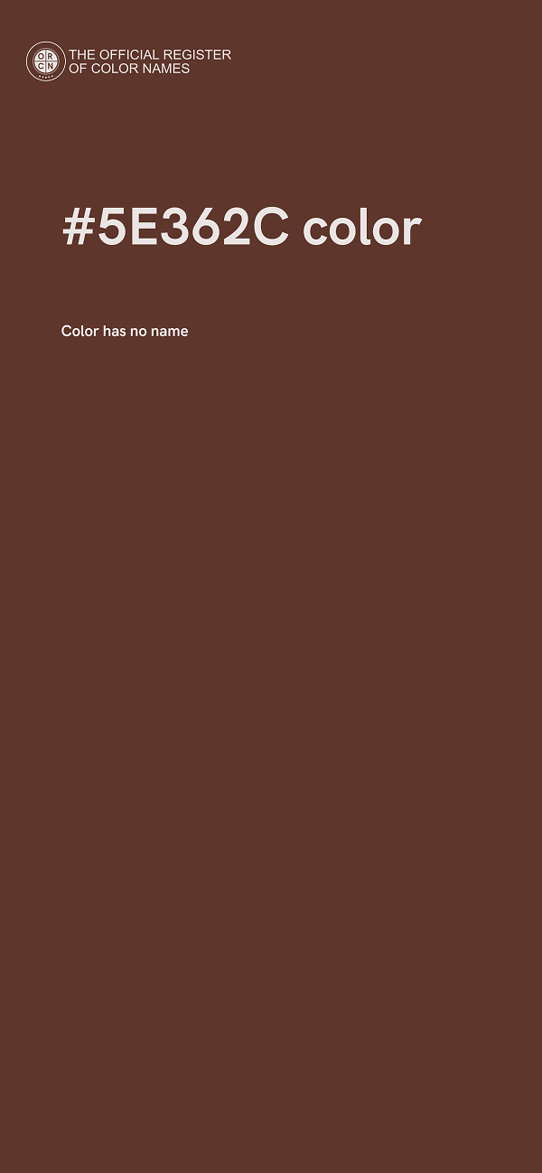 #5E362C color image
