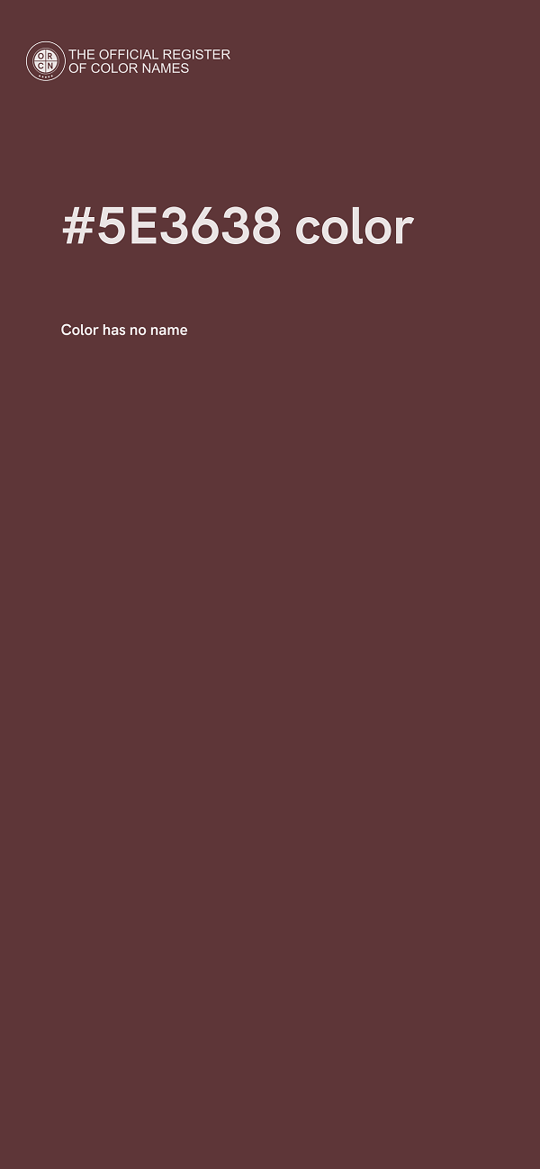 #5E3638 color image