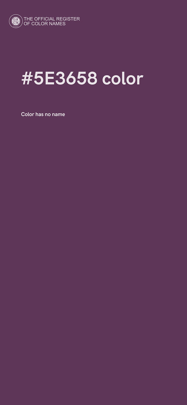 #5E3658 color image