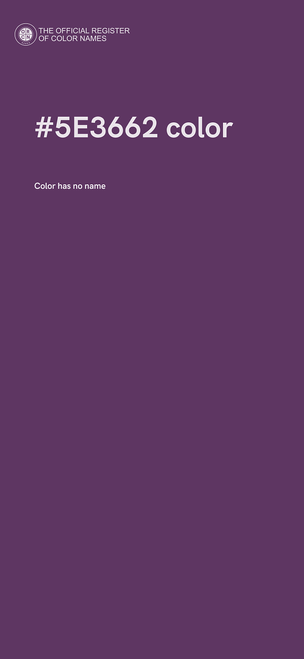 #5E3662 color image