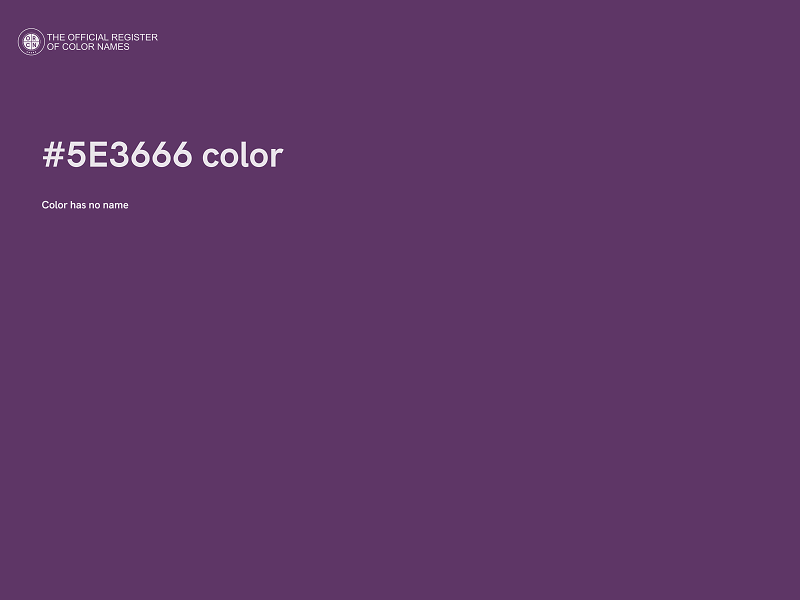 #5E3666 color image