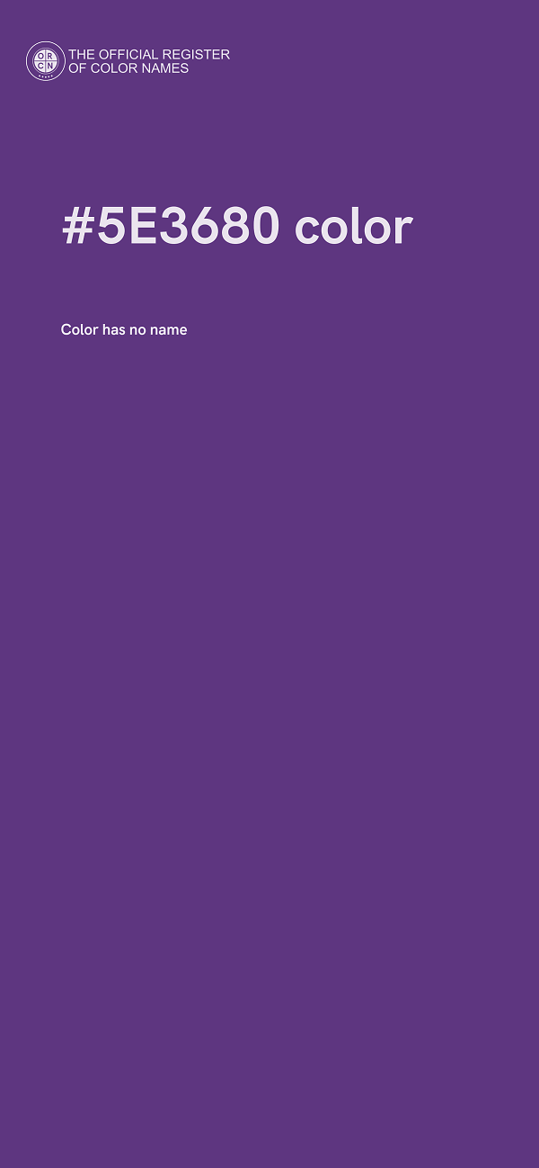 #5E3680 color image