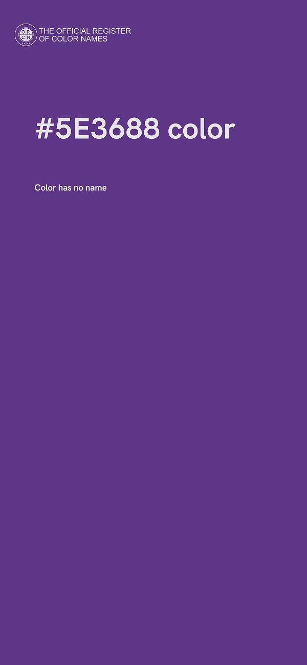 #5E3688 color image
