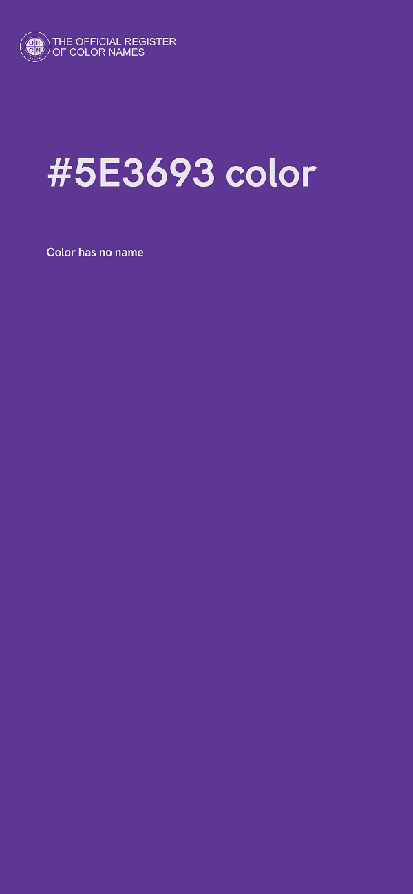 #5E3693 color image