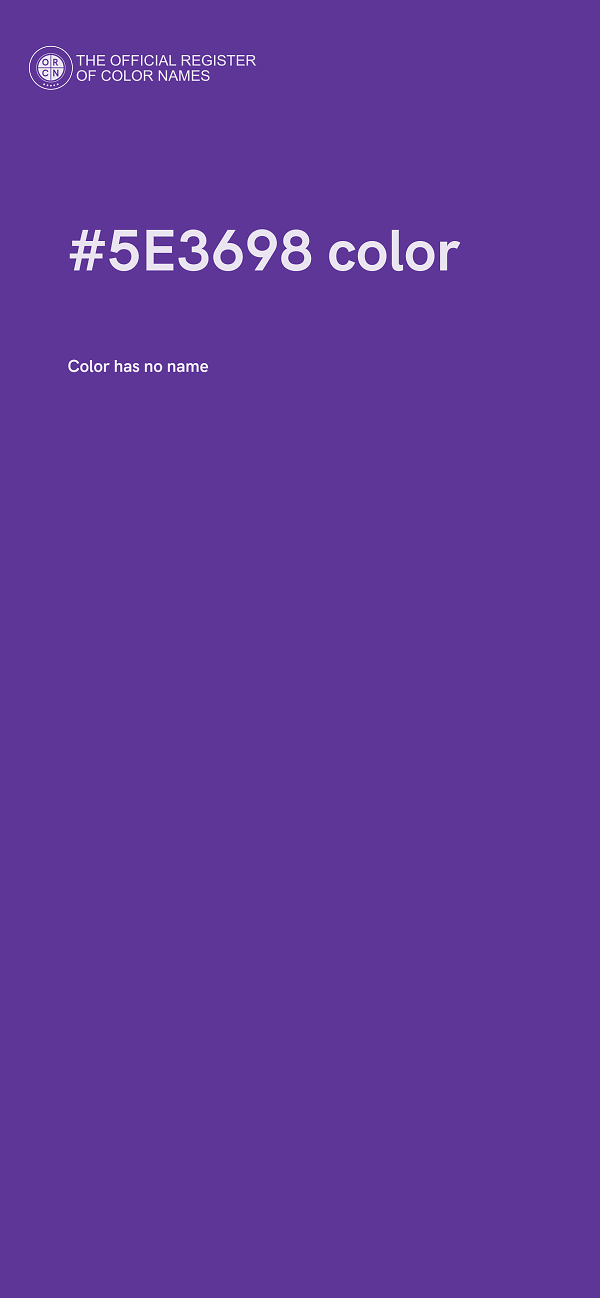 #5E3698 color image