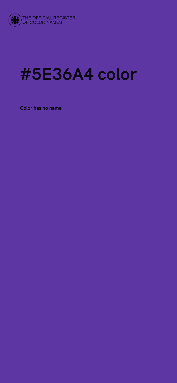 #5E36A4 color image