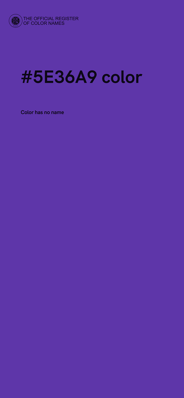 #5E36A9 color image