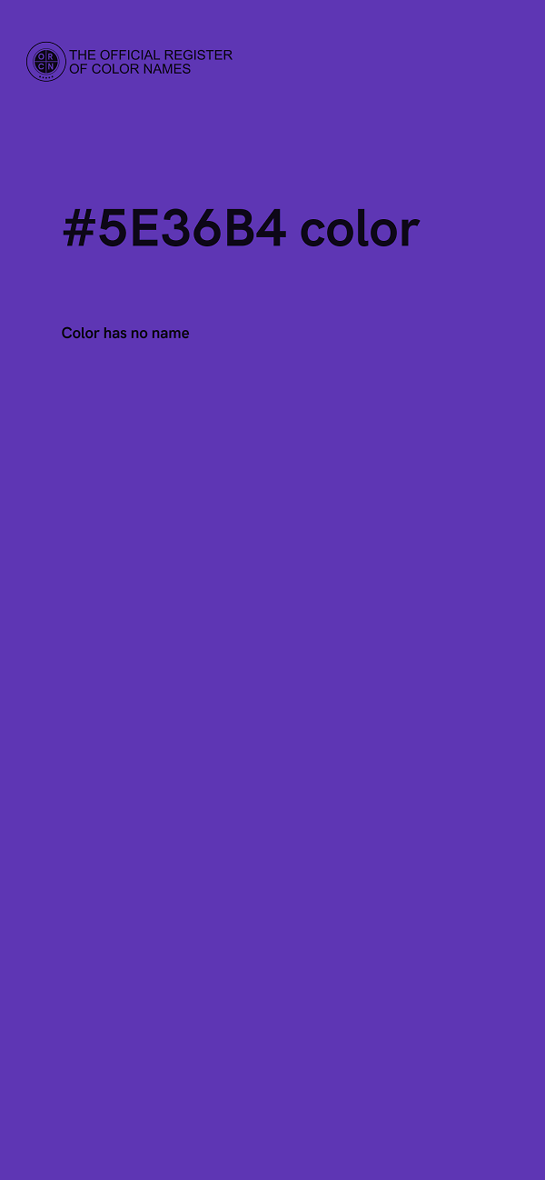 #5E36B4 color image