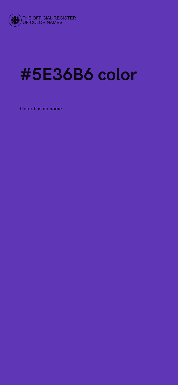 #5E36B6 color image