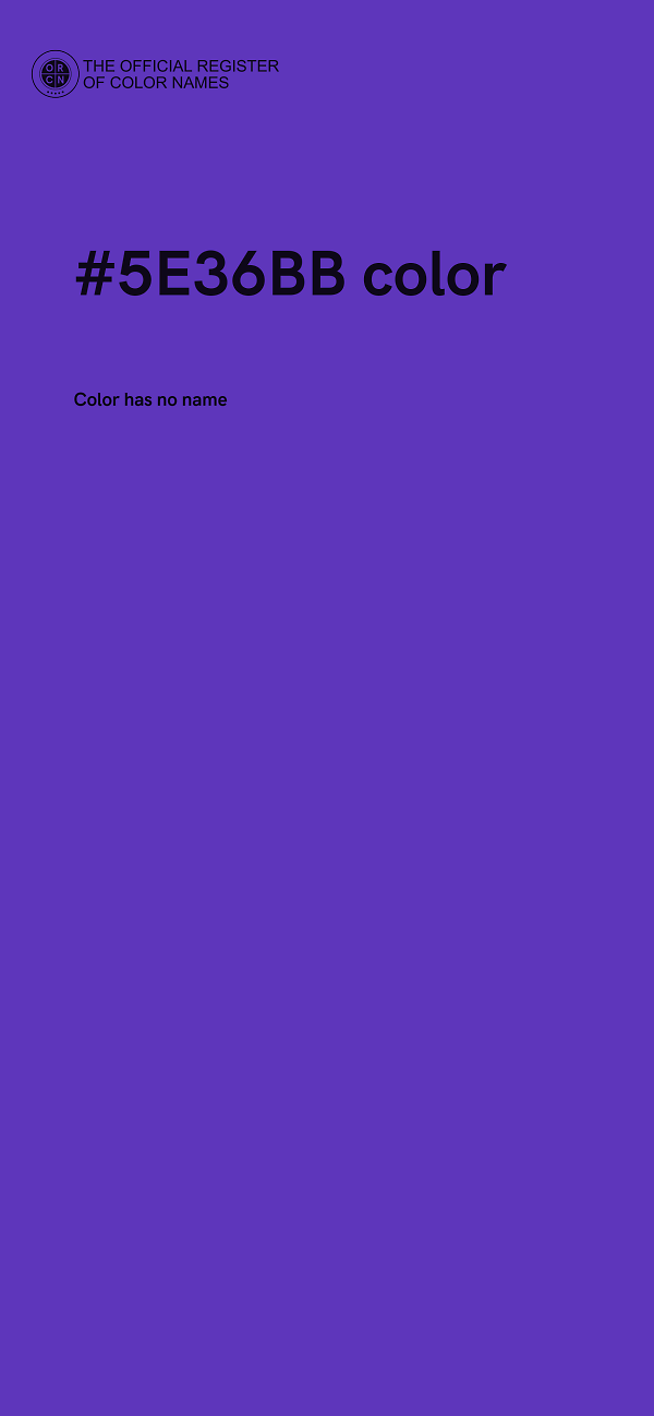 #5E36BB color image