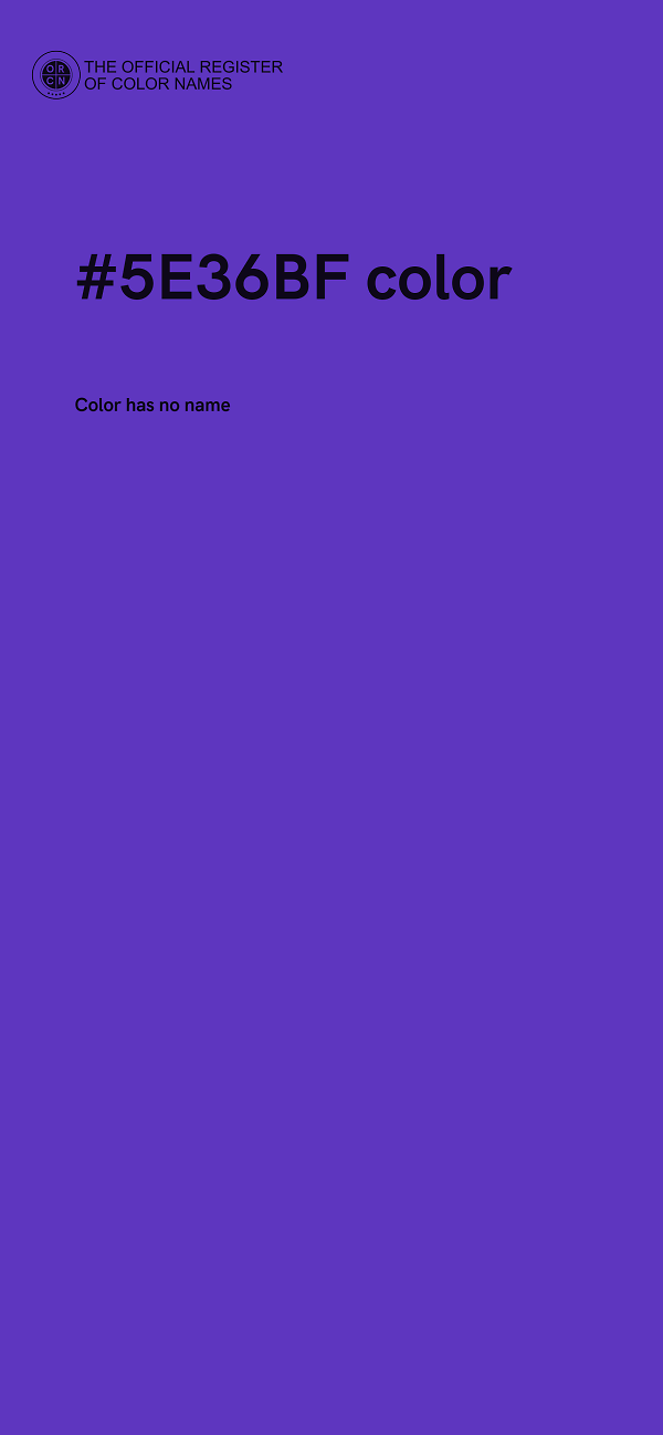 #5E36BF color image