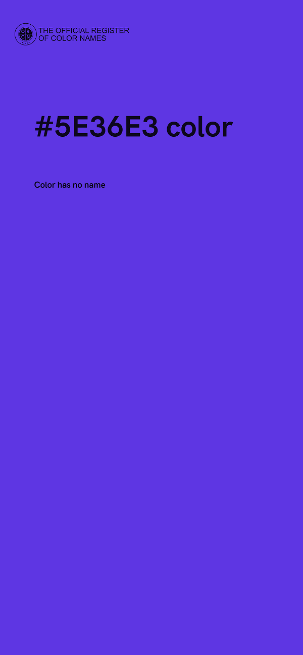 #5E36E3 color image