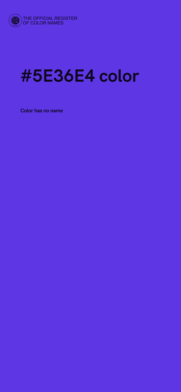 #5E36E4 color image