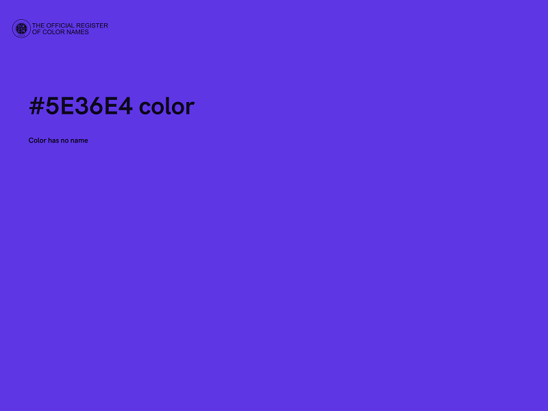#5E36E4 color image