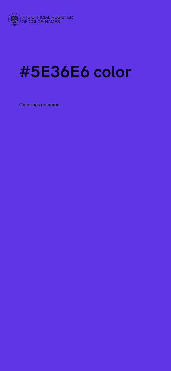 #5E36E6 color image