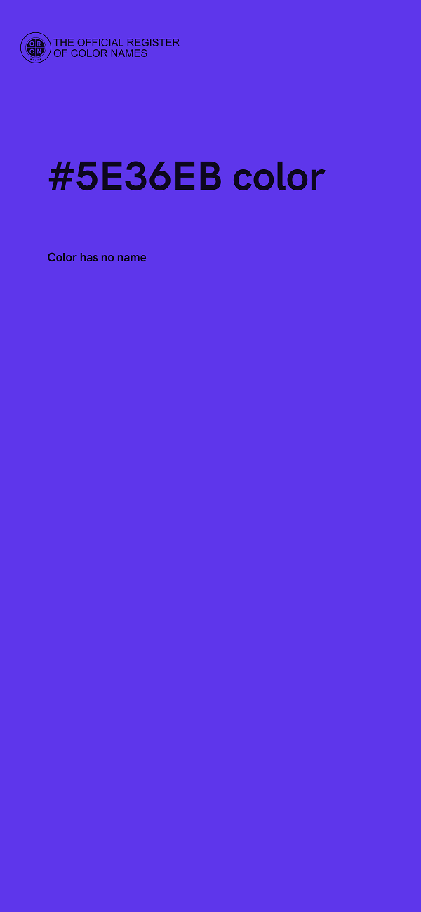 #5E36EB color image
