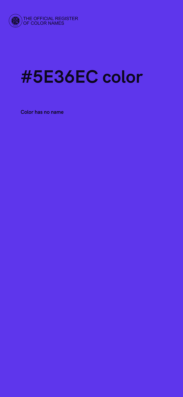 #5E36EC color image