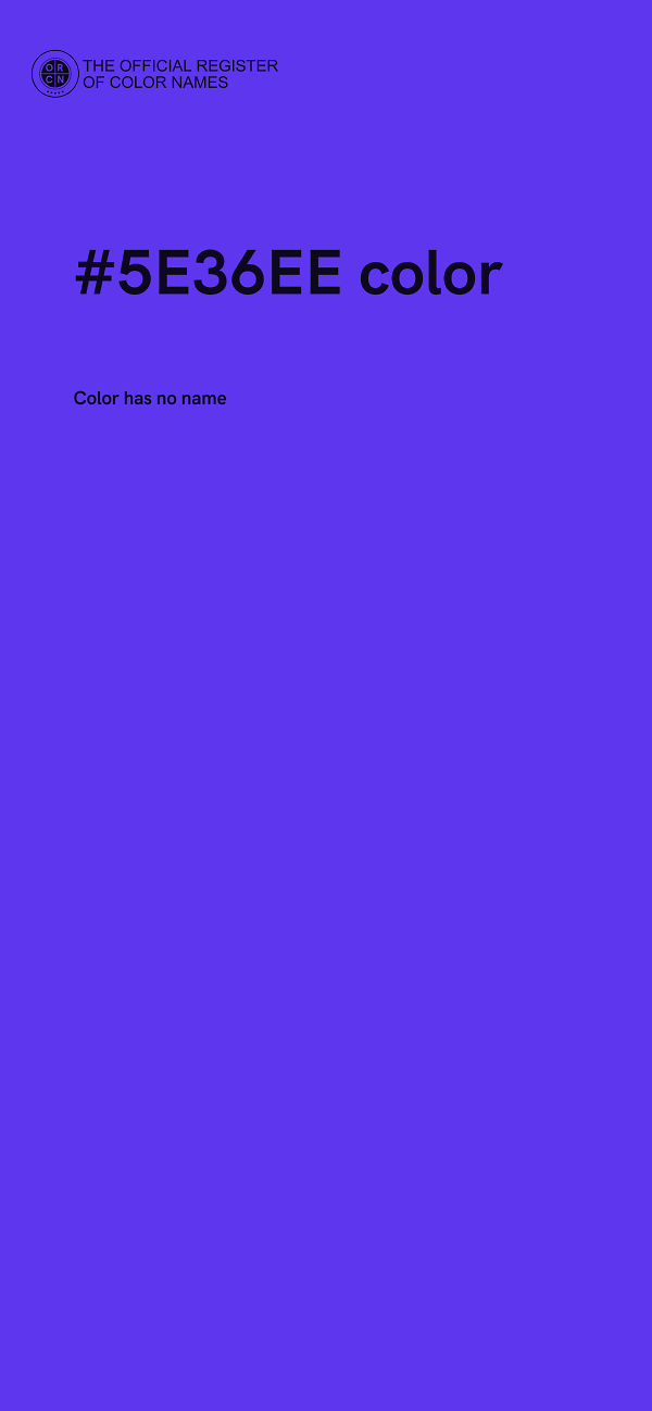 #5E36EE color image