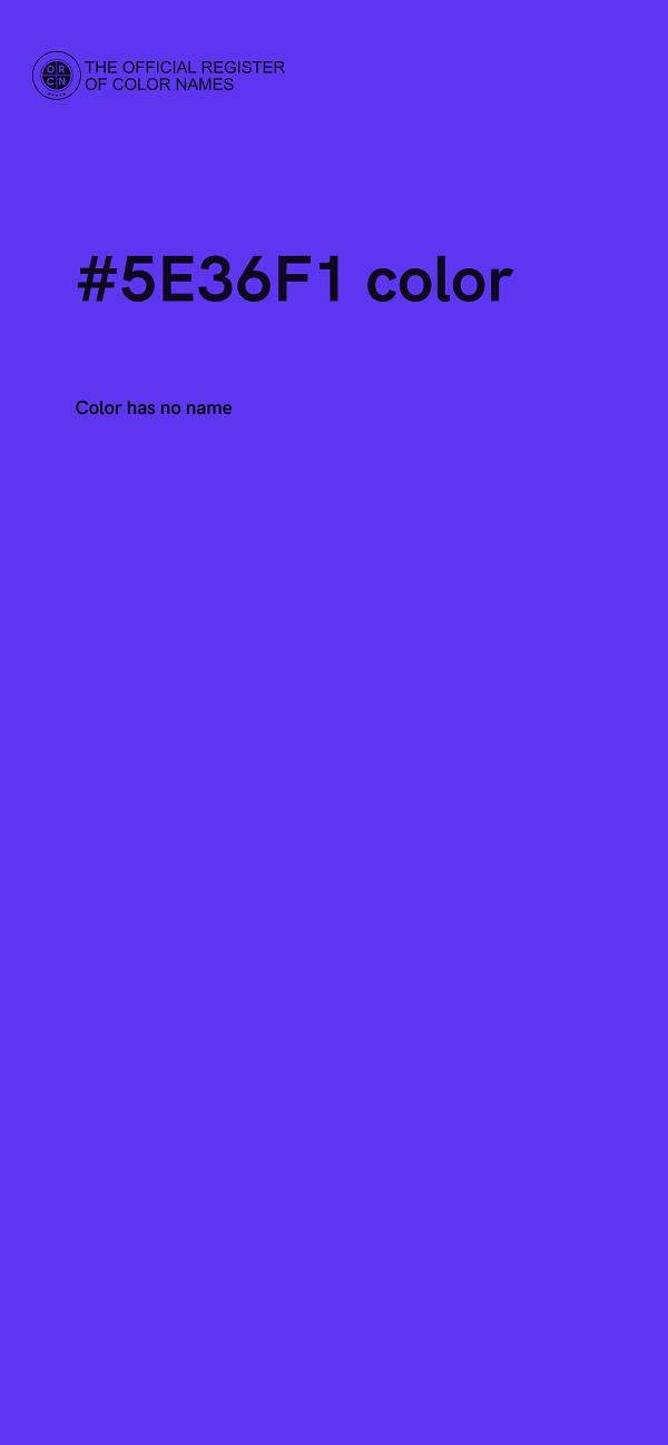 #5E36F1 color image