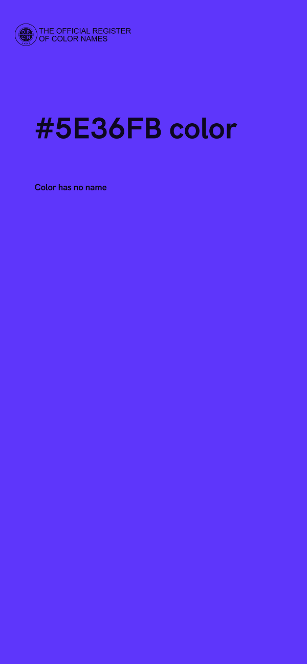#5E36FB color image
