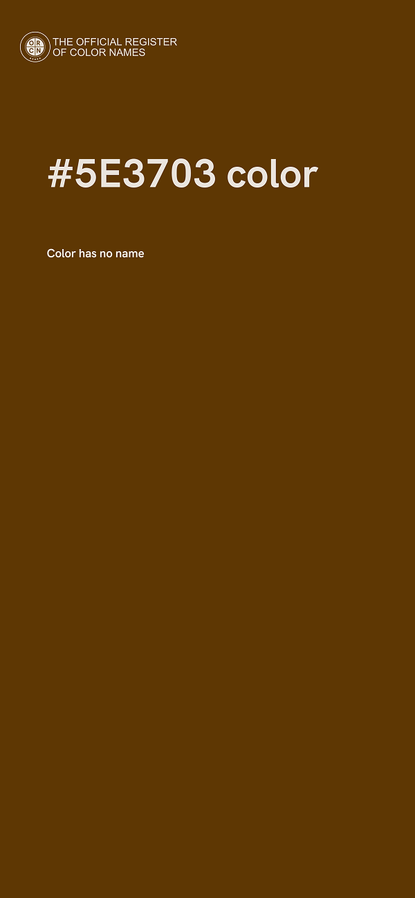 #5E3703 color image