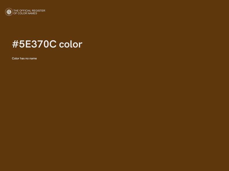 #5E370C color image