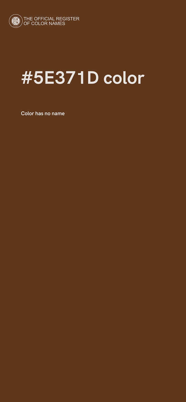 #5E371D color image