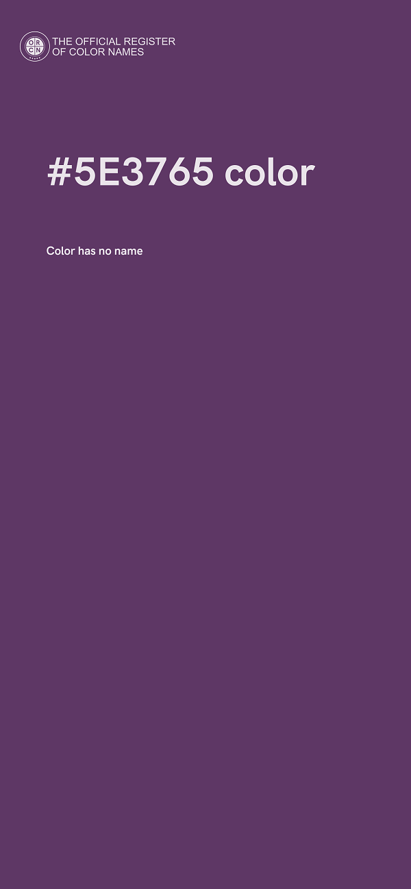 #5E3765 color image
